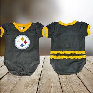 Steelers Onesie with Cute Ruffles on the Bum